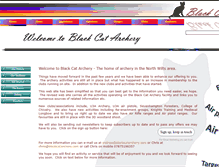 Tablet Screenshot of blackcatarchery.com